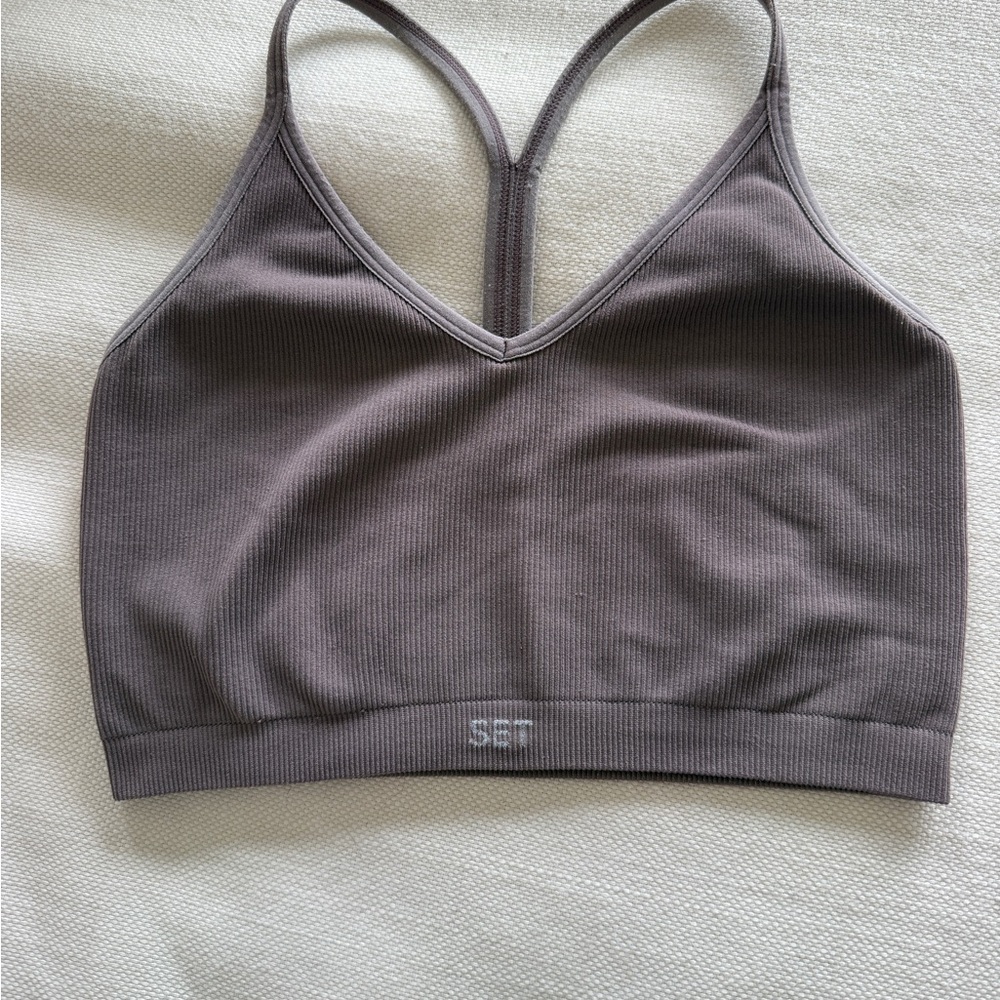 SET Active Brown Ribbed Sports Set - Picture 4 of 11